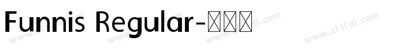 Funnis Regular字体转换